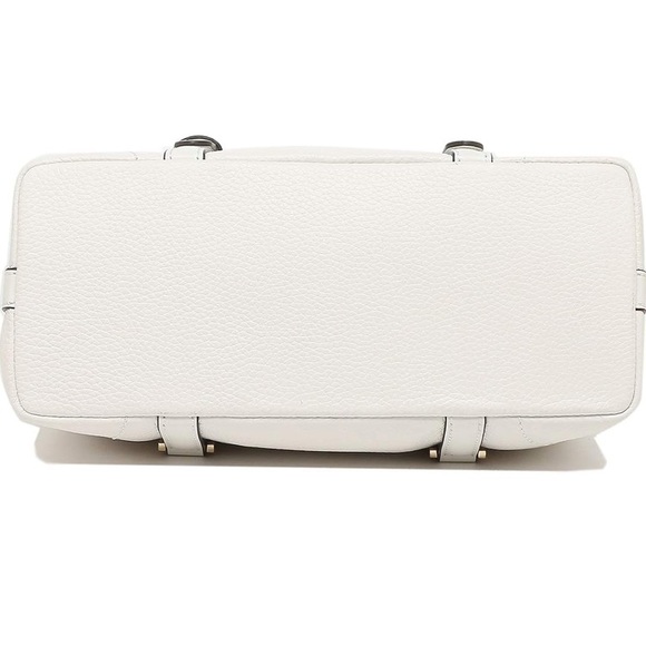 MICHAEL KORS SMALL DUFFLE SATCHEL CLASSIC GOLD LOGO 35H9GYJS5L optic white - Picture 7 of 17